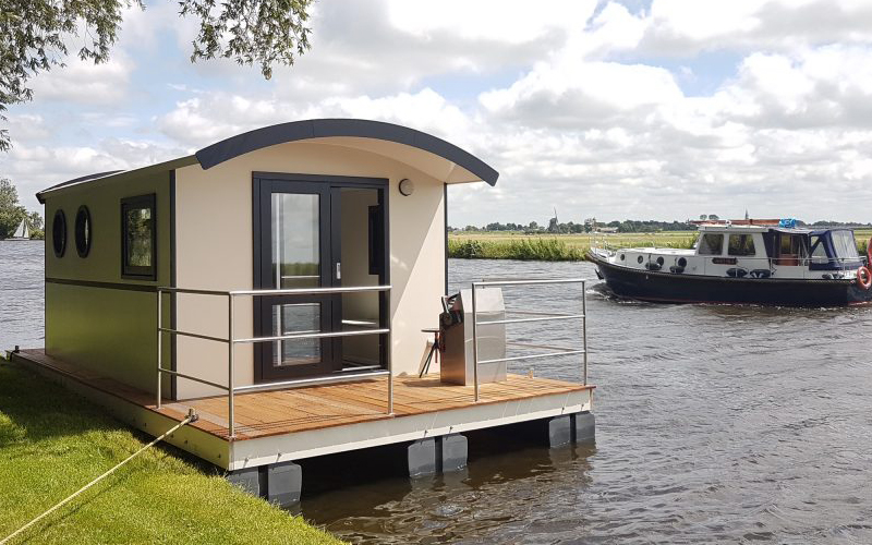 Drijvens terras op Floatlands Drijvers