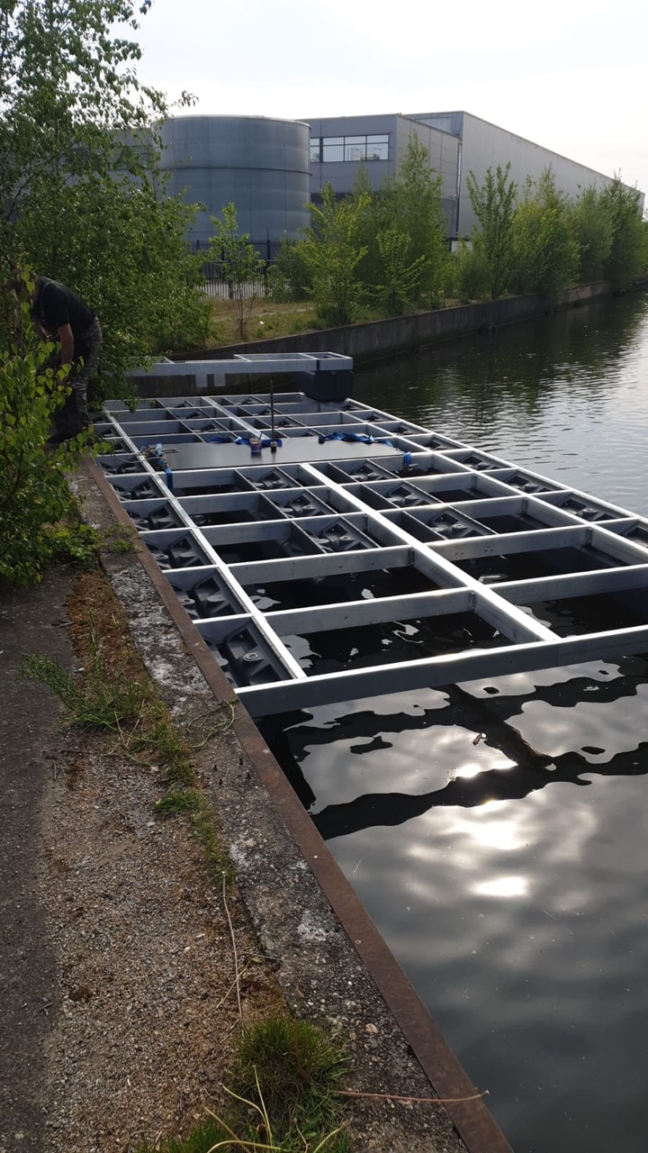 Drijvens terras op Floatlands Drijvers